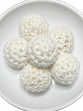 16mm Crocheted Covered Wooden Beads