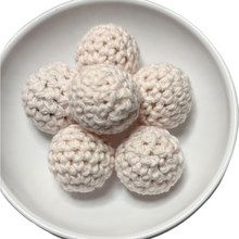 16mm Crocheted Covered Wooden Beads