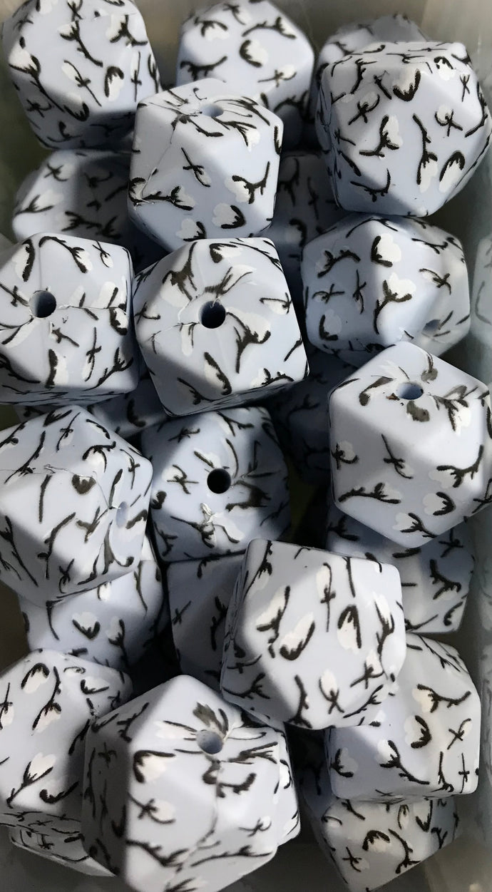 14mm Hexagonal Print