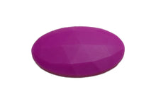 40mm Flat Oval Faceted